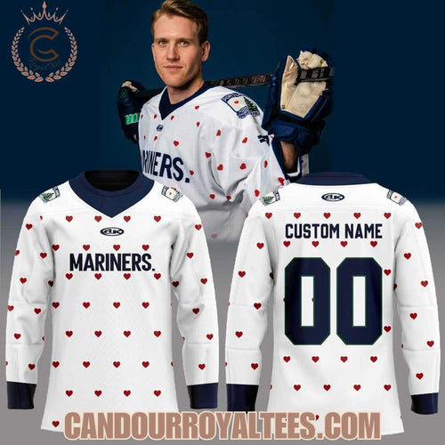 Maine Mariners Portland Hearts of Pine Uniform Hockey Jersey