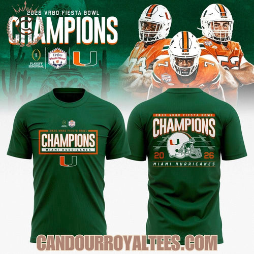 Miami Hurricanes 2026 Fiesta Bowl Champions T-shirt, Hoodie