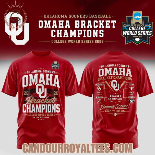 Oklahoma Sooners Baseball - OMAHA Bracket Champions Tshirt