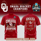 Oklahoma Sooners Baseball - OMAHA Bracket Champions Tshirt
