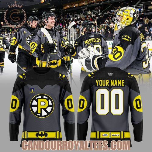 Providence Bruins Batman Weekend for Dark Knight Hockey Jersey