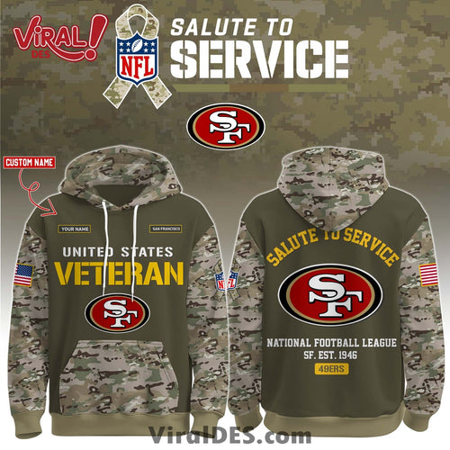 San Francisco 49ers 2025 Salute to Service Hoodie, Long Pants