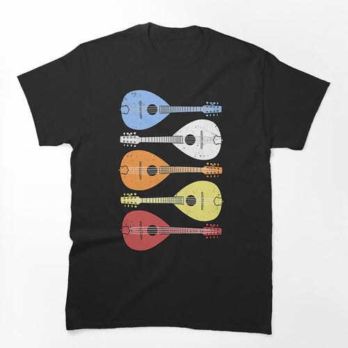 Vintage Mandolin Gifts Retro Country Music Bluegrass Mandolin Shirt