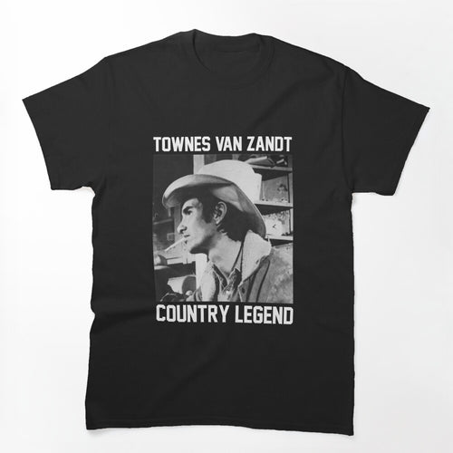 Townes Van Zandt Country Legend Vintage Portrait Design Shirt
