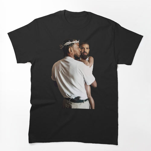 Kendrick Lamar Holding Baby Drake Shirt