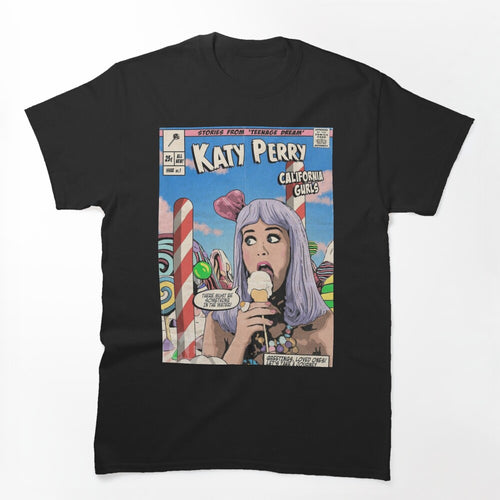 Retro Comic Cover Katy Perry Music Artwork Shirt