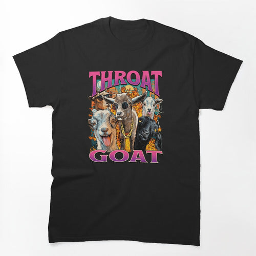 Throat Goat Funny Retro 90s Hip Hop Animal Meme Shirt