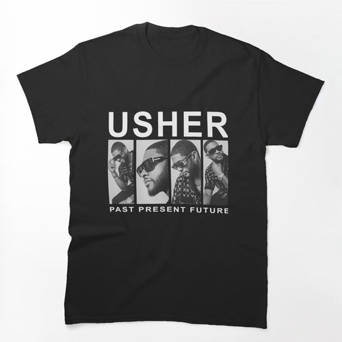 Usher Past Present Future Retro R&B Music Fan Shirt
