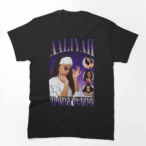 Retro Baby Girl 90s R&B Diva Collage Design For Music Lovers Shirt
