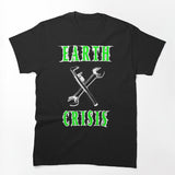 Green Typography Nu Metal Band Shirt