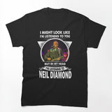 LISTENING TO V-neck Woman Shirt