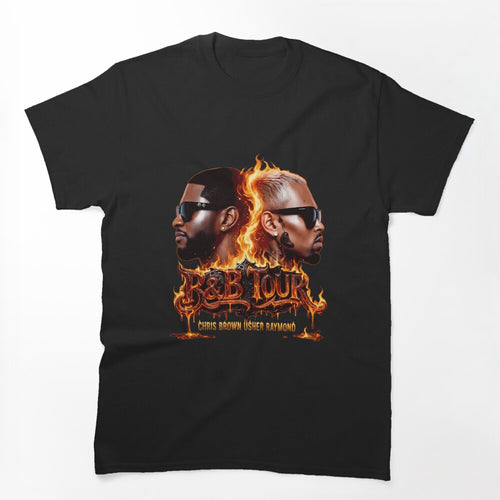 R&B Music Tour Fire Icon Design Shirt