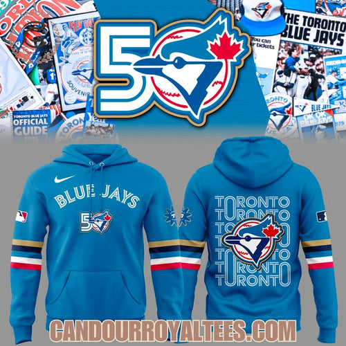 Toronto Blue Jays 50 Seasons Hoodie