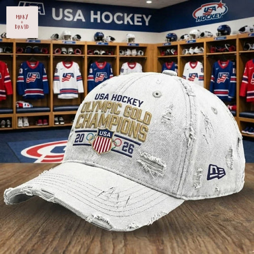 USA Hockey Olympics Champions 2026 Cap