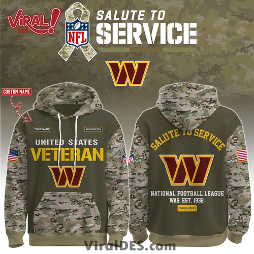 Washington Commanders 2025 Salute to Service Hoodie, Long Pants