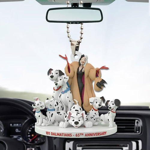 101 Dalmatians 65th Anniversary Custom shape 2-sided Acrylic Car Ornament – TMTHU3131