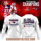12-Time AFC Champions New England Patriots Tshirt, Hoodie