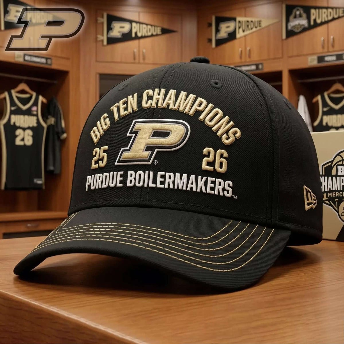 Purdue Boilermakers Big Ten Champions 25 - 26 Cap
