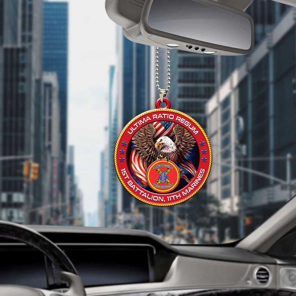 1st Battalion, 11th Marines Custom Shape 2-sided Acrylic Car Ornament – HOATT13241