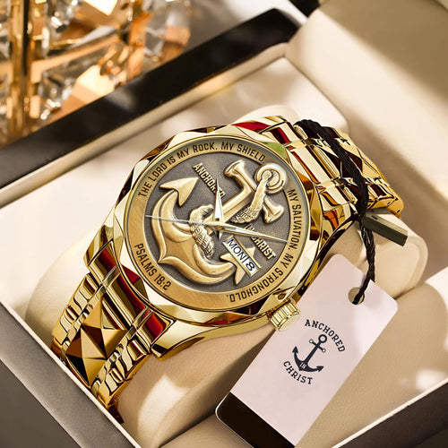 Anchored in Christ Alloy Luxury Quartz Watch – MAITM 12489