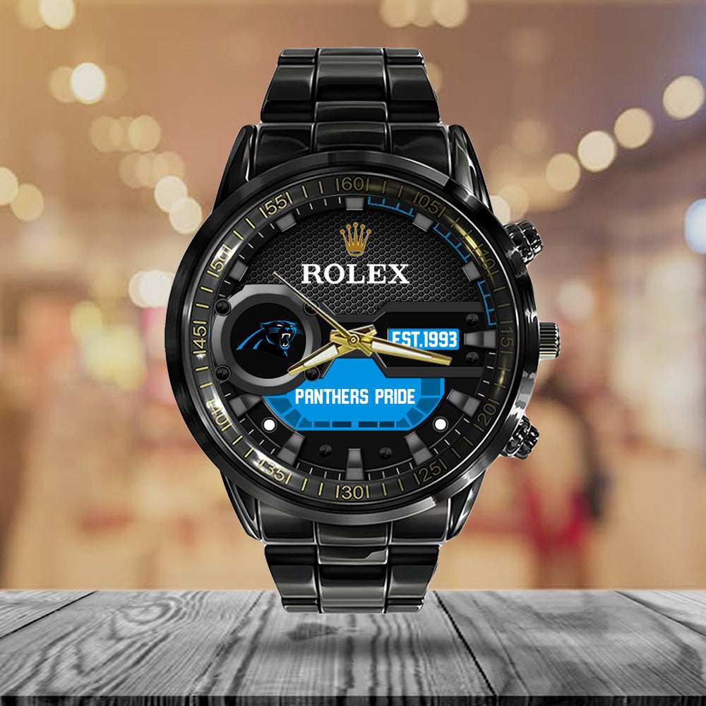 Carolina Panthers x Rolex Black Stainless Steel Watch – MAITM13203