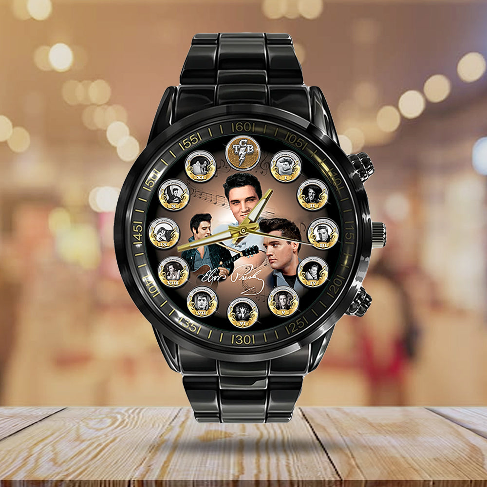 Elvis Presley Black Stainless Steel Watch – MAITM 6386