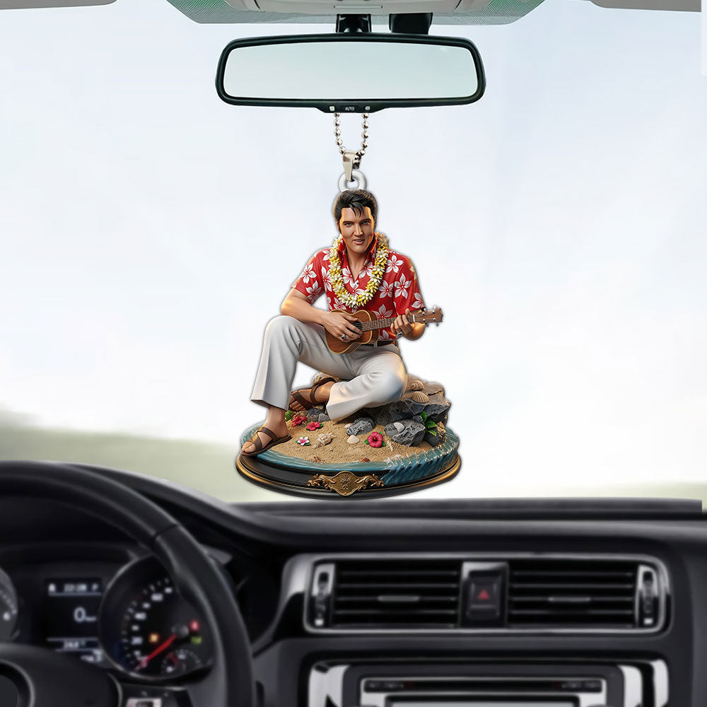 Elvis Presley Custom shape 2-sided Acrylic Car Ornament – MAITM12634