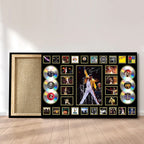 Freddie Mercury Rectangle Canvas With Inner Frame – MAITM9077