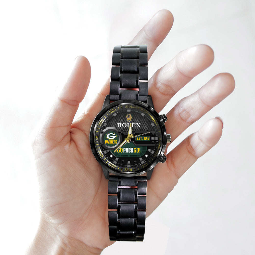 Green Bay Packers x Rolex Black Stainless Steel Watch – MAITM 10795