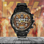 KISS Black Stainless Steel Watch – MAITM 10696