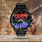 KISS Black Stainless Steel Watch – MAITM 7383