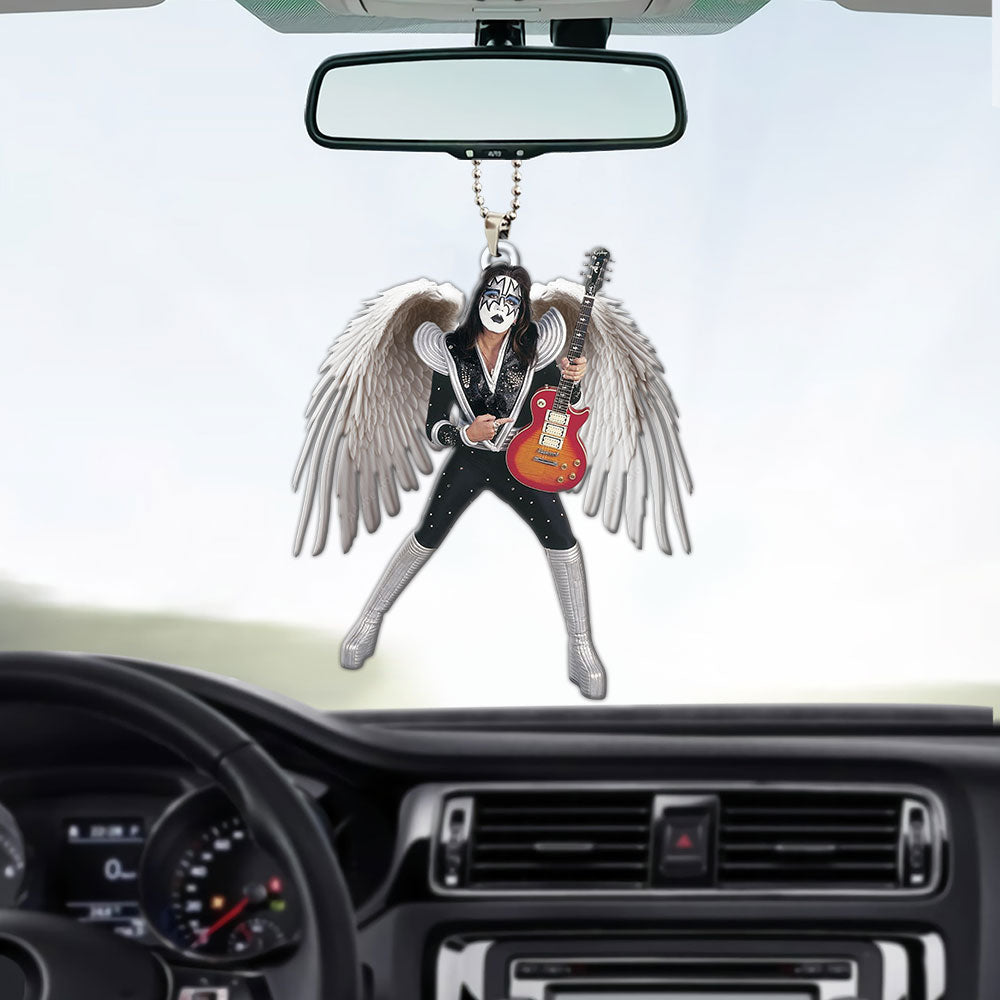 KISS x Ace Frehley Custom shape 2-sided Acrylic Car Ornament – MAITM13457