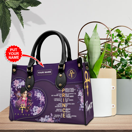 Personalized Prince Leather HandBag – HOATT 5161