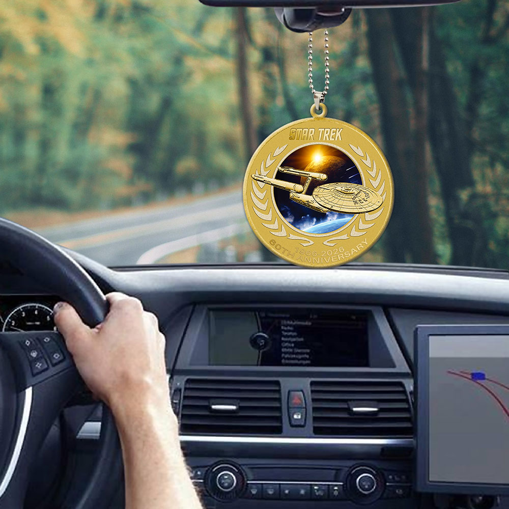 Star Trek 60th Anniversary Custom shape 2-sided Acrylic Car Ornament – MAITM12629