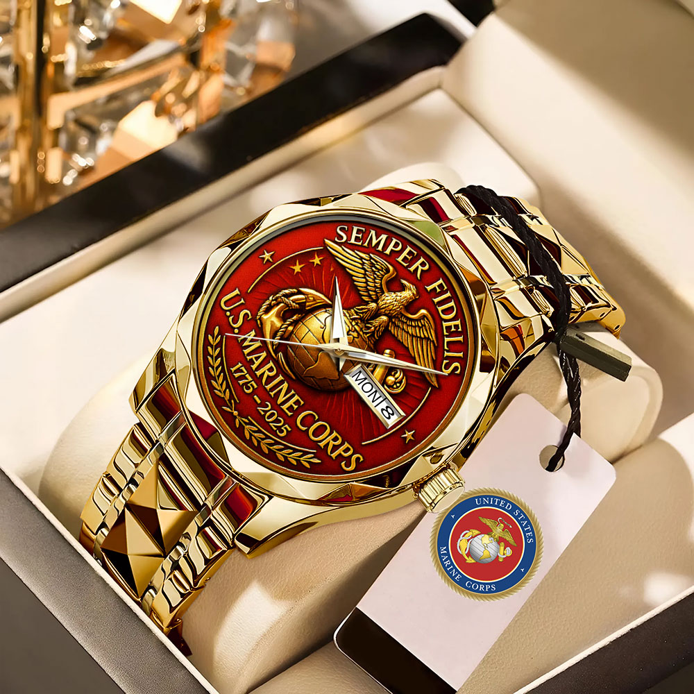 US Marine Corps Alloy Luxury Quartz Watch – MAITM 12532