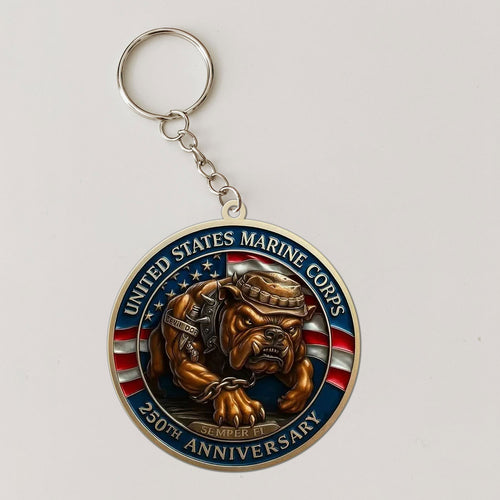 US Marine Corps Custom Shape 2-Side Printed Keychain – MAITM12555