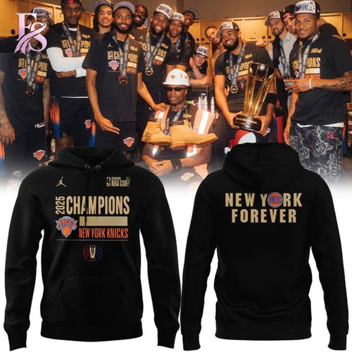 2025 New York Knicks NBA Cup Champions Hoodie