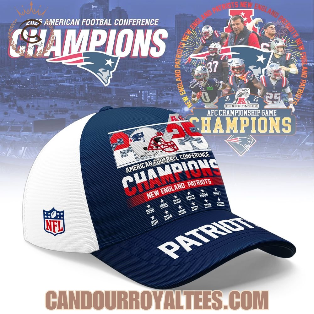 2025 American Football Conference Champions New England Patriots Cap