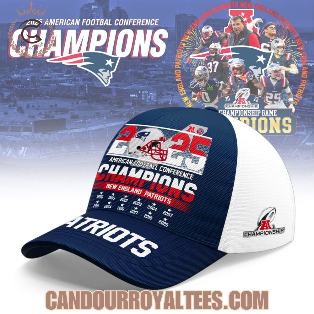 2025 American Football Conference Champions New England Patriots Cap