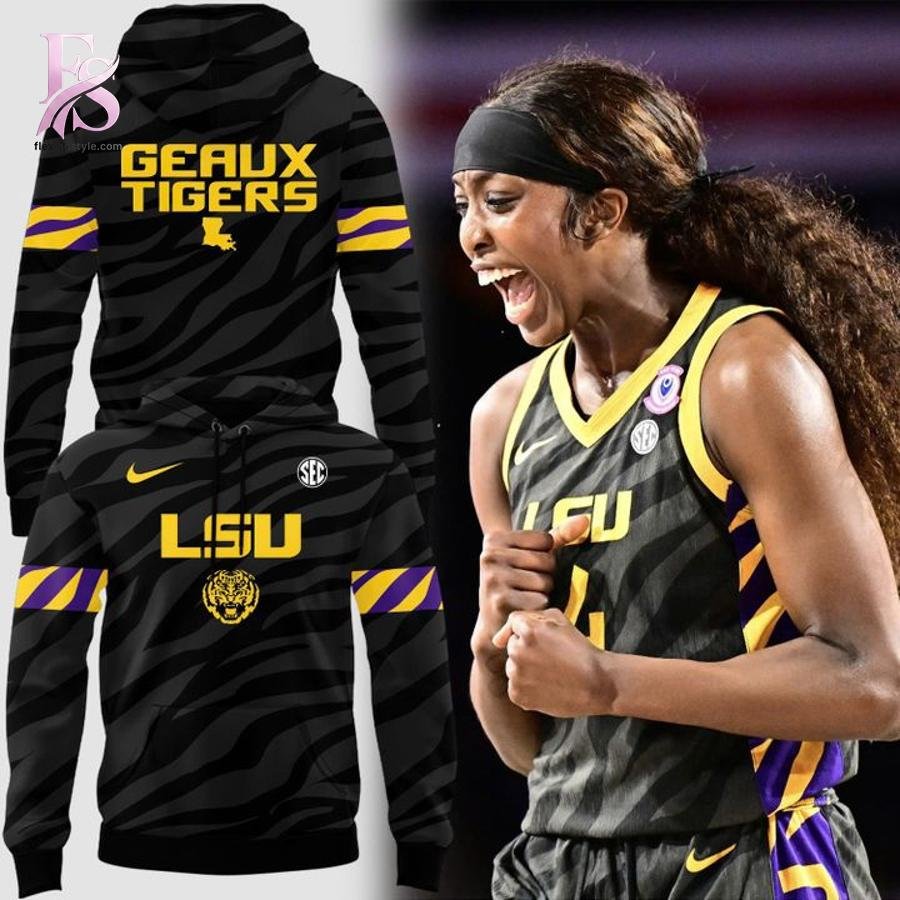 2026 Black Uniform LSU Tigers Women’s Basketball Hoodie
