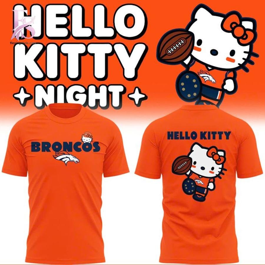 2026 Denver Broncos Hello Kitty Shirt