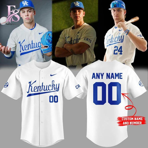 2026 Kentucky Wildcats Baseball White Uniform Baseball Jersey