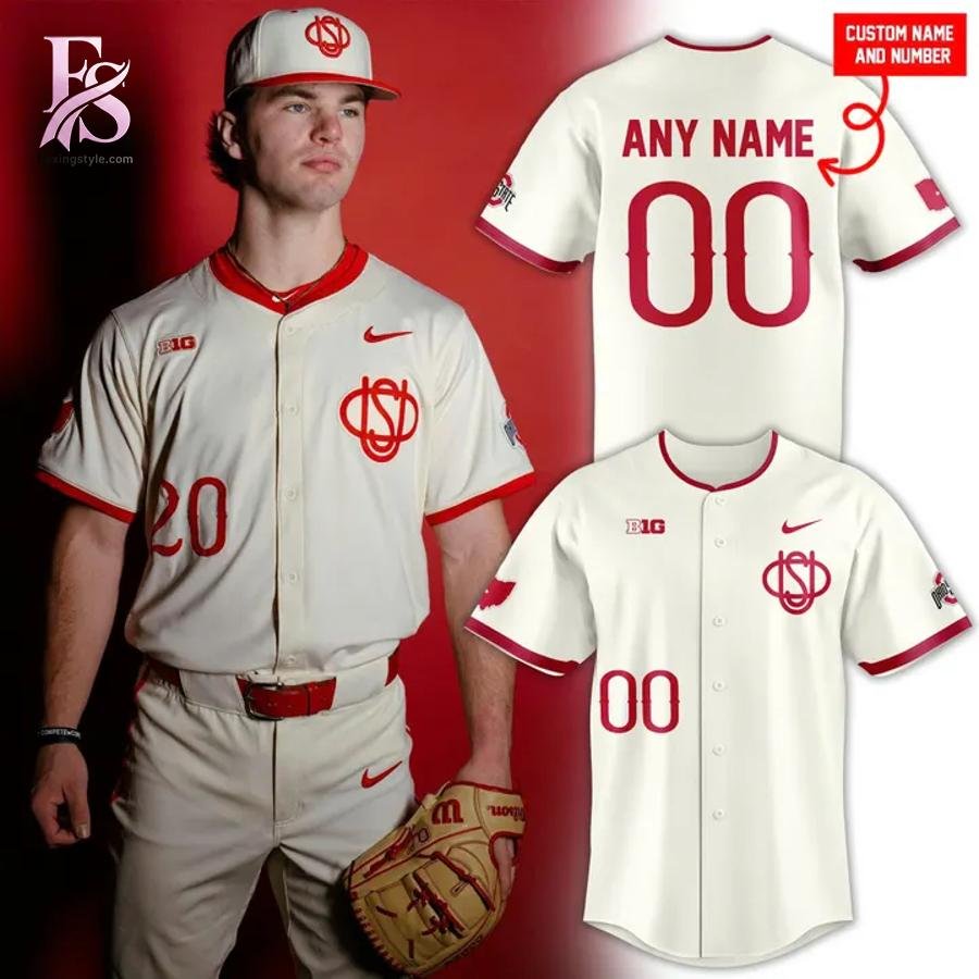 2026 Ohio State Buckeyes Throwback Uniform Baseball Jersey