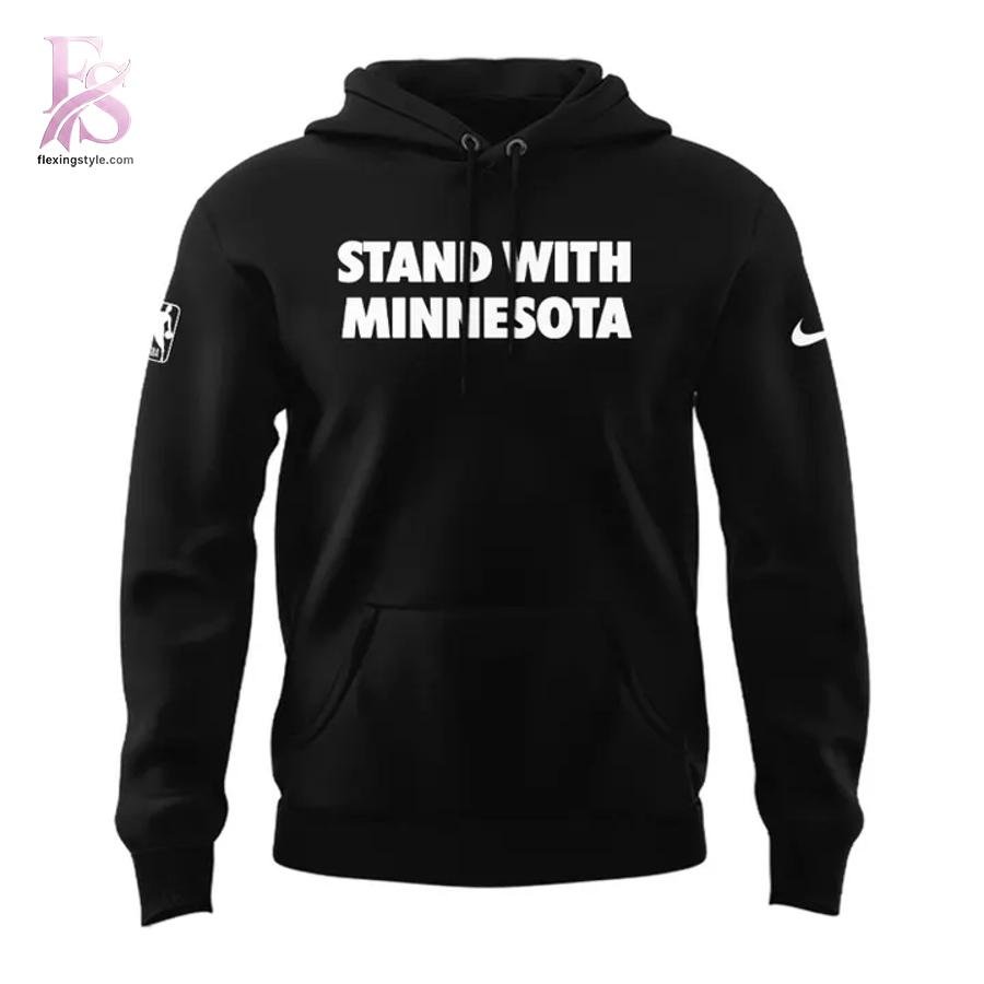 2026 Stand With Minnesota Minnesota Timberwolves Hoodie