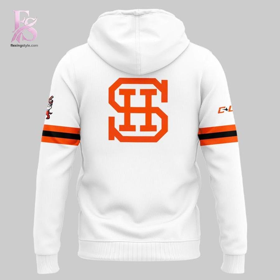 2026 White Uniform Sam Houston Bearkats Baseball Hoodie