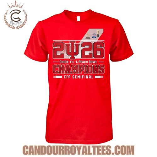 2026 Chick-Fil-A Peach Bowl Champions CFP Semifinal T-Shirt