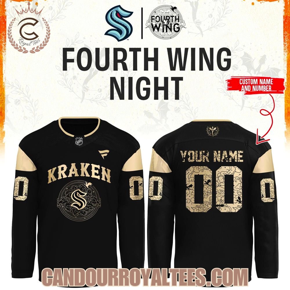 ’26 Seattle Kraken Fourth Wings Night Hockey Jersey