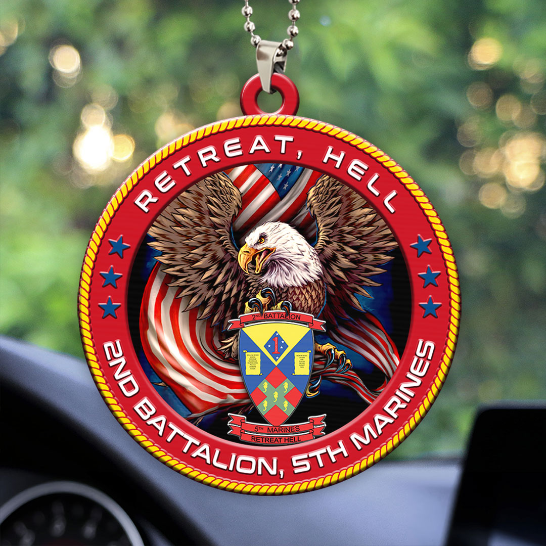 2nd Battalion, 5th Marines Custom Shape 2-sided Acrylic Car Ornament – HOATT13256