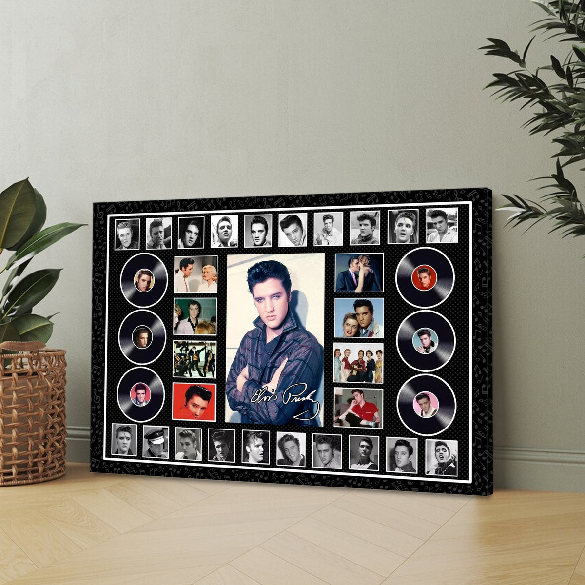 Elvis Presley Rectangle Canvas With Inner Frame – MAITM 9023