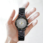 KISS Black Stainless Steel Watch – MAITM 6503